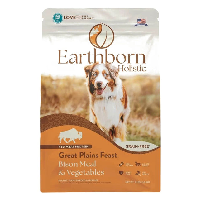 Earthborn Holistic Great Plains Feast Bison Meal & Vegetables Grain-Free Dry Dog Food