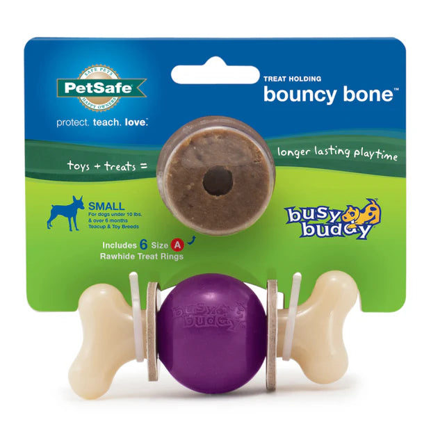 PetSafe Busy Buddy Bouncy Bone Treat Holding Dog Toy