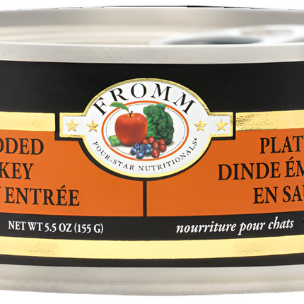 Fromm Shredded Turkey In Gravy Entree Cat Cans