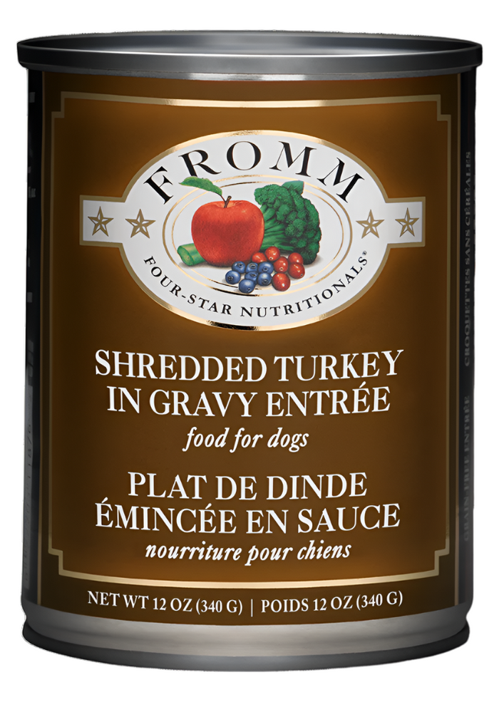 Fromm Shredded Turkey in Gravy Entree Dog Cans