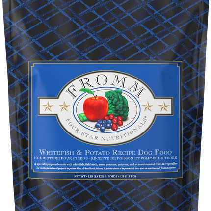 Fromm Four-Star Nutritionals Whitefish & Potato Formula Dog Food – 4 lb bag
