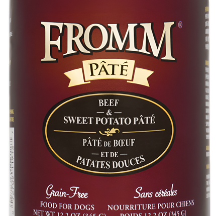 Fromm Grain-Free Beef & Sweet Potato Pate Dog Cans