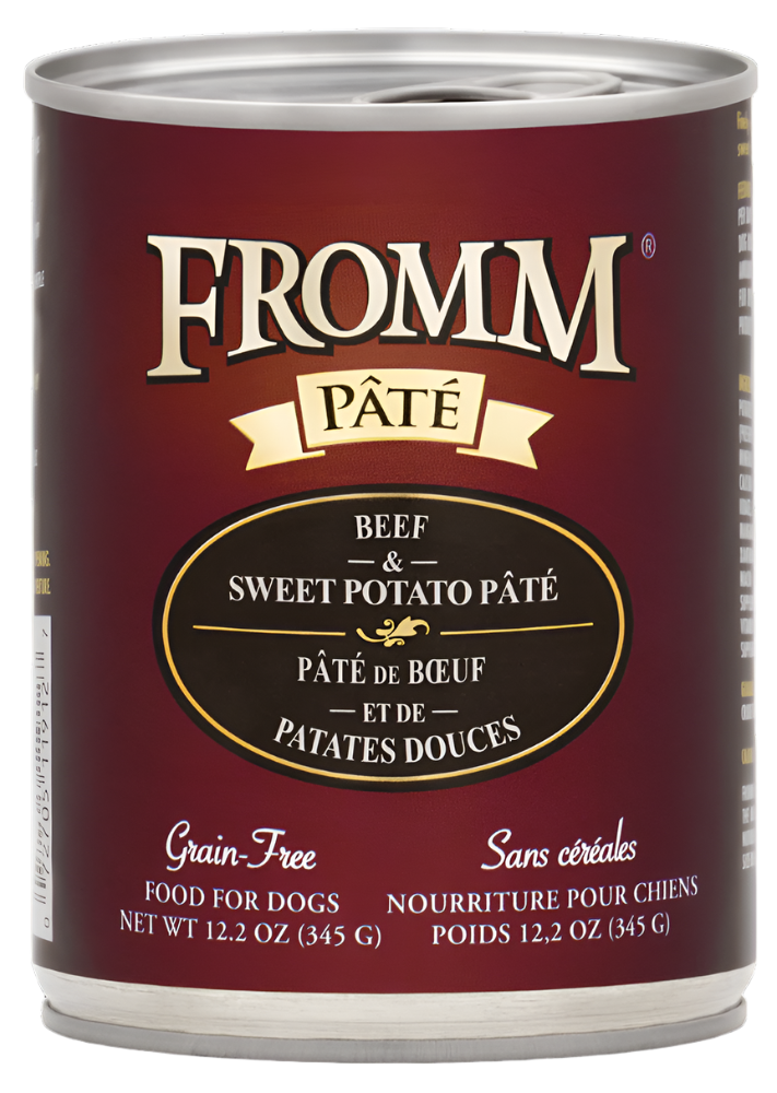 Fromm Grain-Free Beef & Sweet Potato Pate Dog Cans