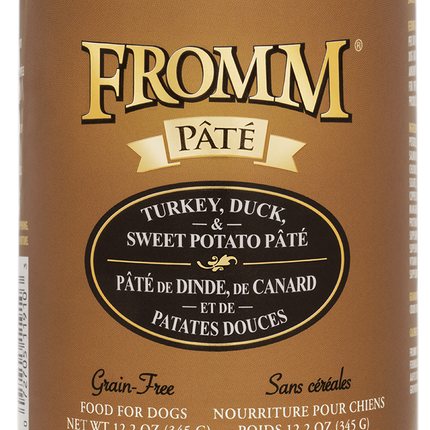 Fromm Grain-Free Turkey, Duck & Sweet Potato Pate Dog Cans