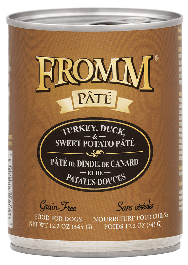 Fromm Grain-Free Turkey, Duck & Sweet Potato Pate Dog Cans