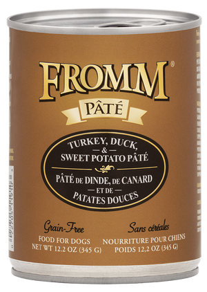 Fromm Grain-Free Turkey, Duck & Sweet Potato Pate Dog Cans