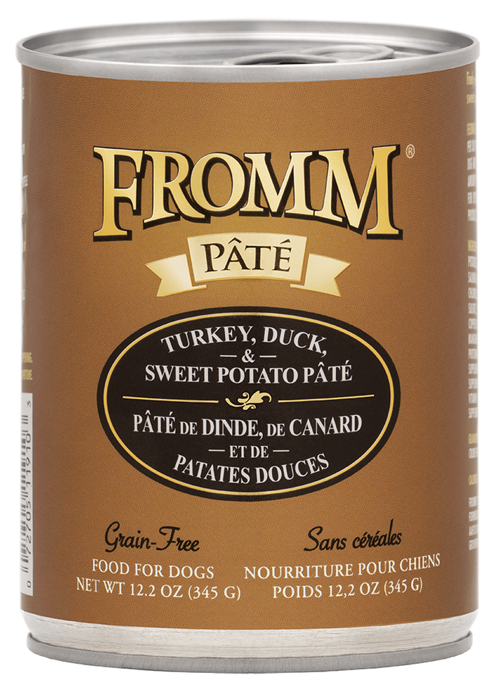 Fromm Grain-Free Turkey, Duck & Sweet Potato Pate Dog Cans