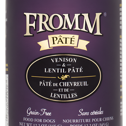 Fromm Grain-Free Venison & Lentil Pate Dog Cans