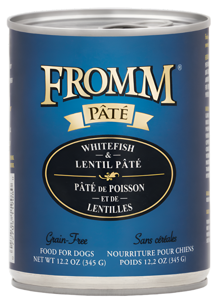 Fromm Grain-Free Whitefish & Lentil Pate Dog Cans