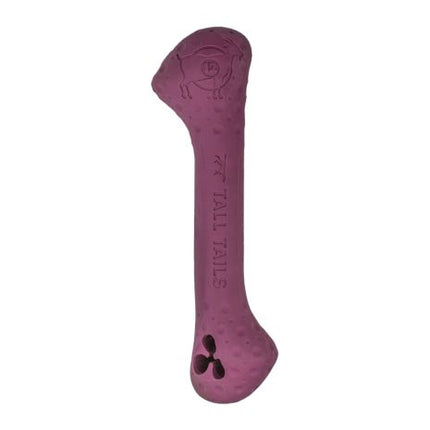 Tall Tails Goat Sport Rubber Bone Purple 12"
