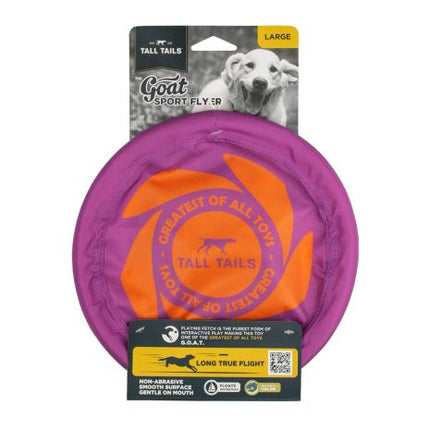 Tall Tails Goat Sport Flyer Purple 9" Dog Toy