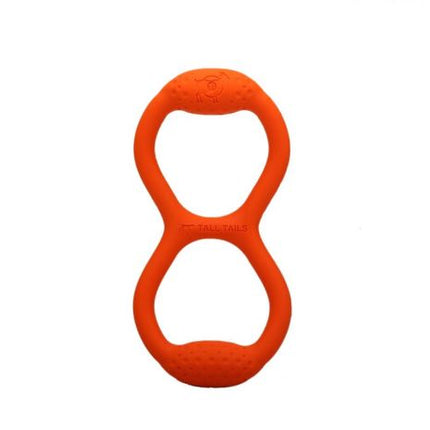 Tall Tails Goat Sport Rubber Tug Orange 11" Dog Toy