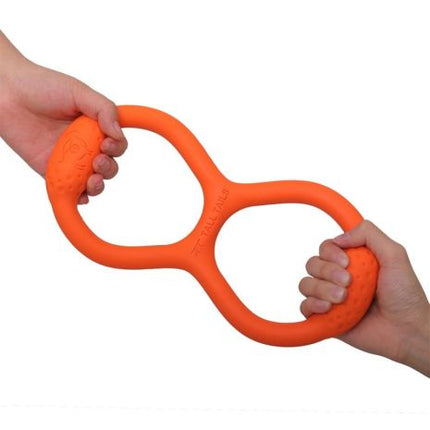 Tall Tails Goat Sport Rubber Tug Orange 11" Dog Toy