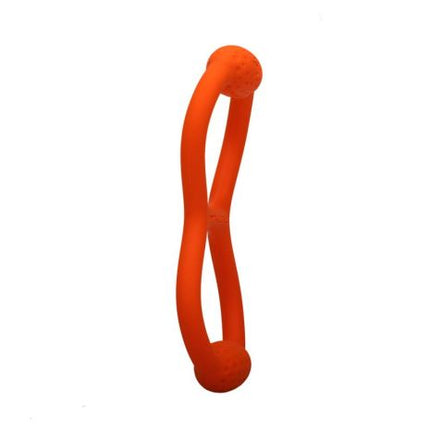 Tall Tails Goat Sport Rubber Tug Orange 11" Dog Toy