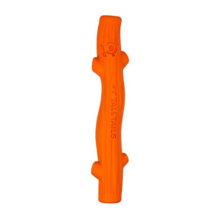 Tall Tails Goat Rubber Fetch Stick Orange 10" Dog Toy