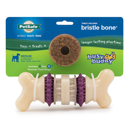 PetSafe Busy Buddy Bristle Bone Treat Holding Dog Toy