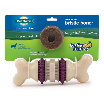 PetSafe Busy Buddy Bristle Bone Treat Holding Dog Toy