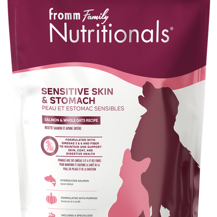 Fromm Nutritionals Sensitive Skin & Stomach Salmon Recipe dry dog food - gentle salmon recipe for sensitive stomachs and healthy skin and coat