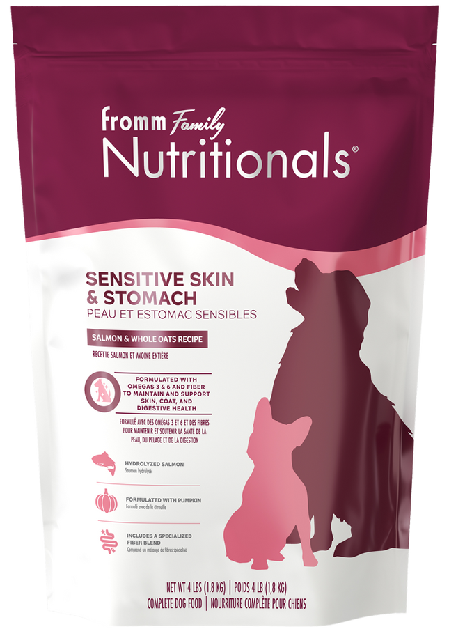 Fromm Nutritionals Sensitive Skin & Stomach Salmon Recipe dry dog food - gentle salmon recipe for sensitive stomachs and healthy skin and coat