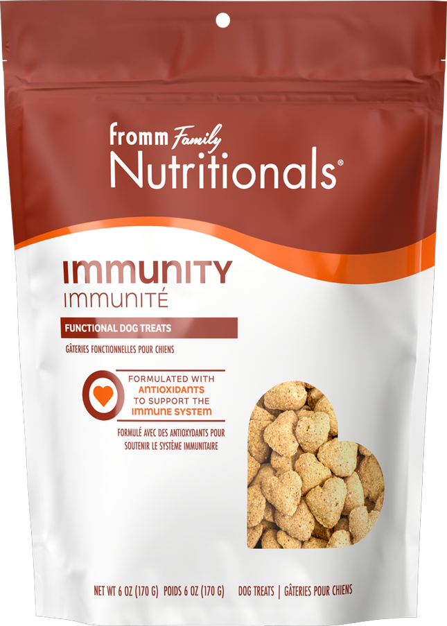 Fromm Nutritionals Immunity functional dog treats - crunchy treats to support a healthy immune system