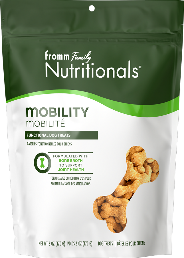 Fromm Nutritionals Mobility functional dog treats - crunchy treats to support healthy hips and joints