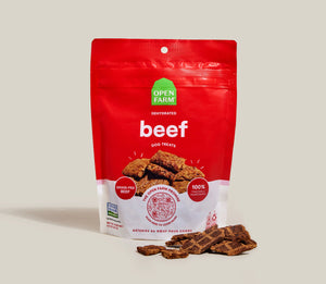 (PRICE) Open Farm Dehydrated Beef Dog Treats