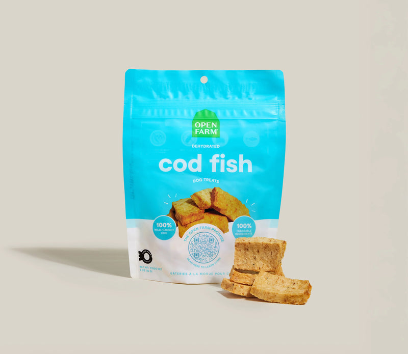 Open Farm Dehydrated Cod Fish Dog Treats 2oz