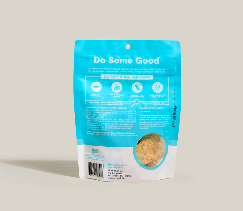 Open Farm Dehydrated Cod Fish Dog Treats 2oz