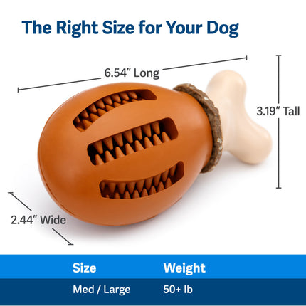 PetSafe Busy Buddy Chompin' Chicken Treat Holding Dog Toy