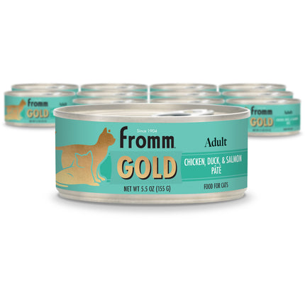 Fromm Gold Adult Chicken, Duck & Salmon Pâté Cat Cans