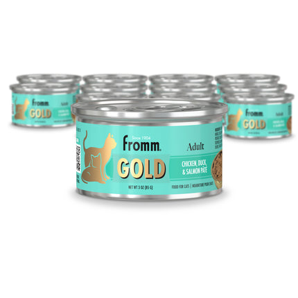 Fromm Gold Adult Chicken, Duck & Salmon Pâté Cat Cans
