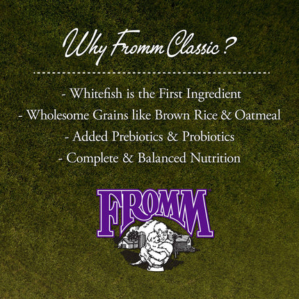 Fromm Classic Whitefish & Rice Recipe For Dogs