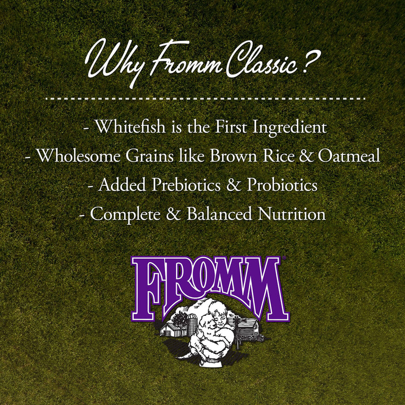 Fromm Classic Whitefish & Rice Recipe For Dogs