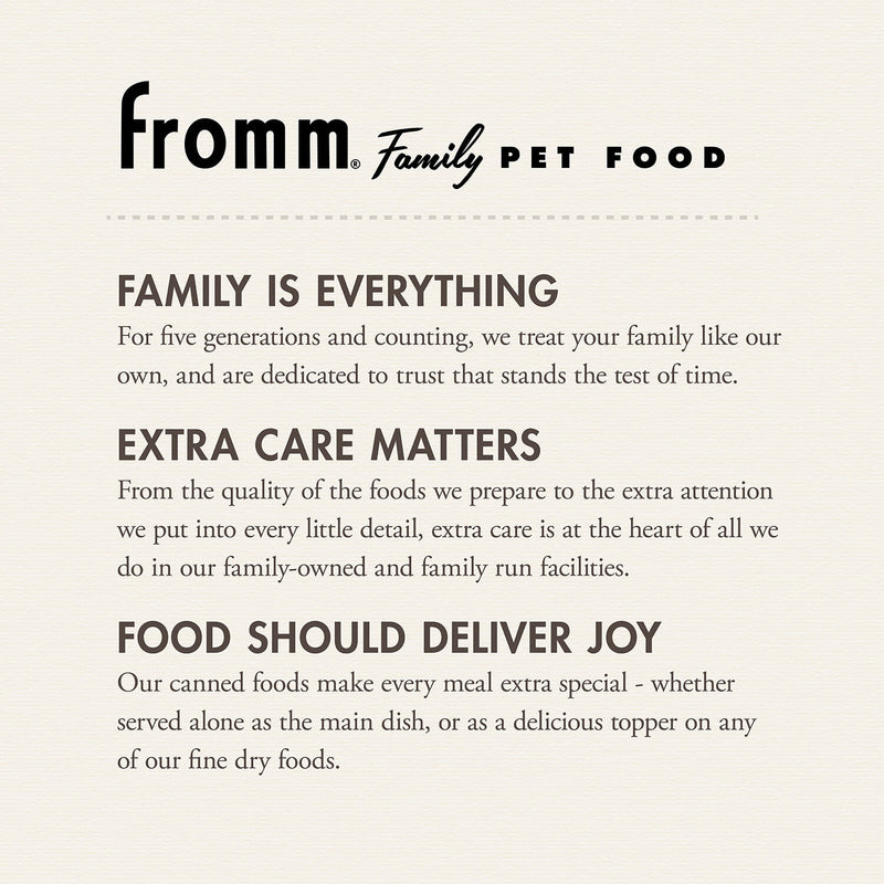 Fromm Beef & Barley Pate Dog Cans