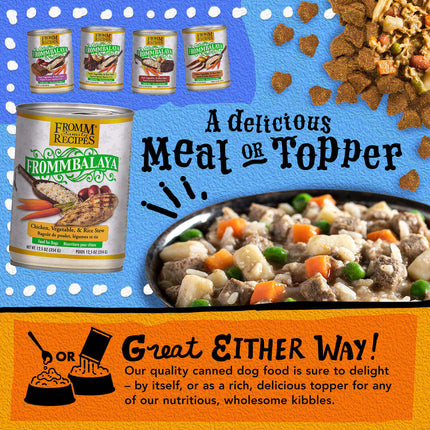 Frommbalaya Chicken, Vegetable & Rice Stew Dog Cans