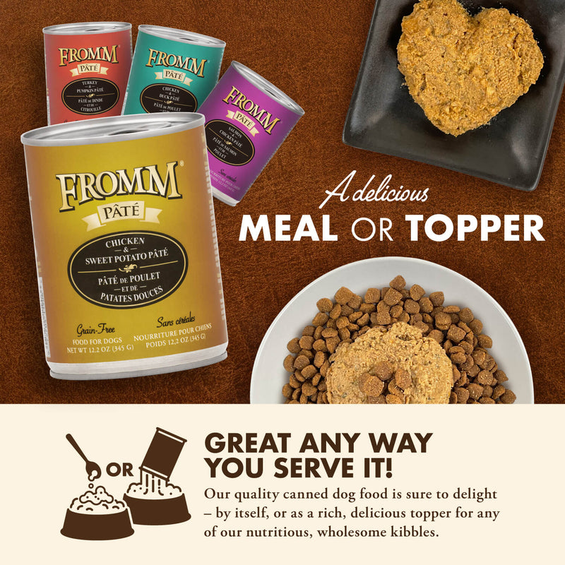 Fromm Grain-Free Chicken & Sweet Potato Pate Dog Cans