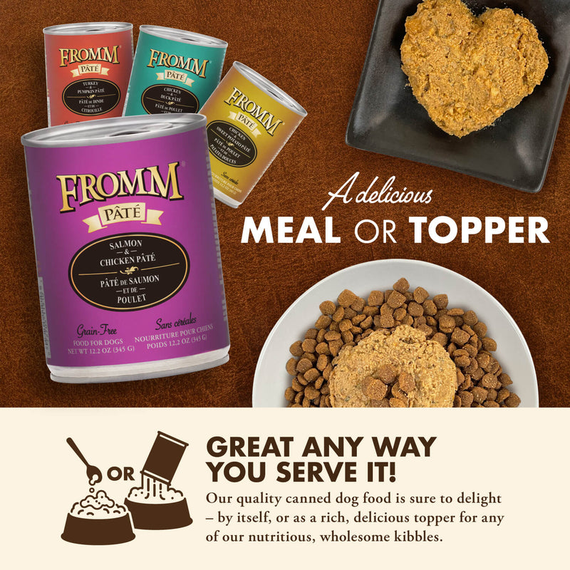 Fromm Grain-Free Salmon & Chicken Pate Dog Cans