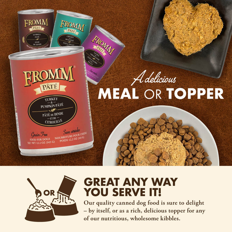 Fromm Grain-Free Turkey & Pumpkin Pate Dog Cans