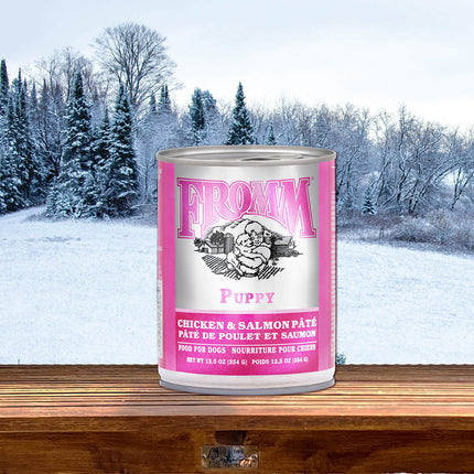 Fromm Classic Puppy Chicken & Salmon Pate dog cans