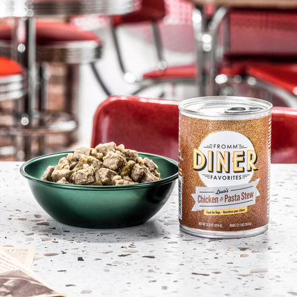 Fromm Diner Favorites Louie's Chicken & Pasta Stew Dog Cans