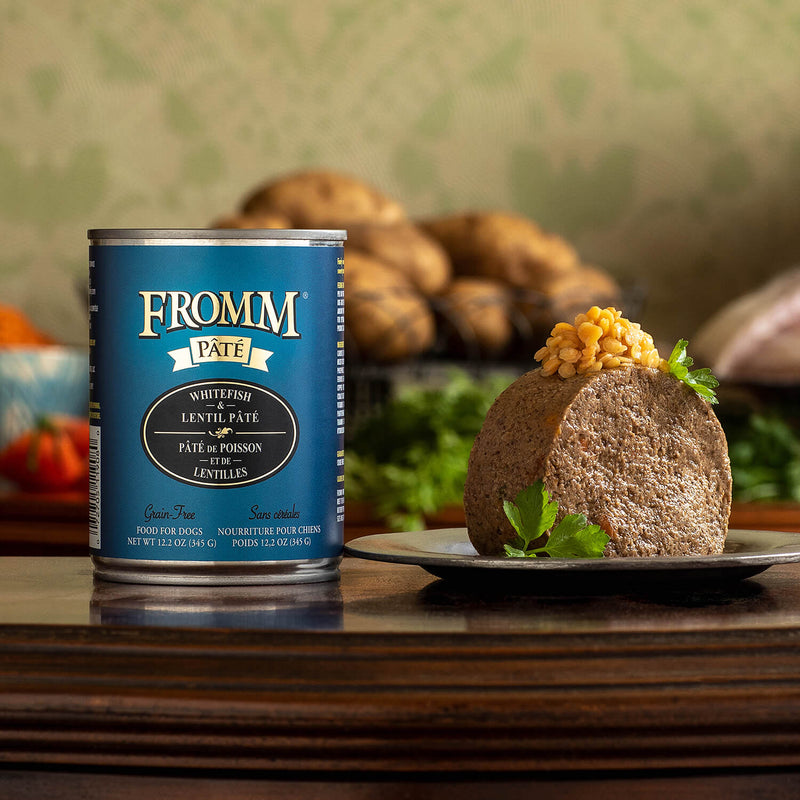 Fromm Grain-Free Whitefish & Lentil Pate Dog Cans