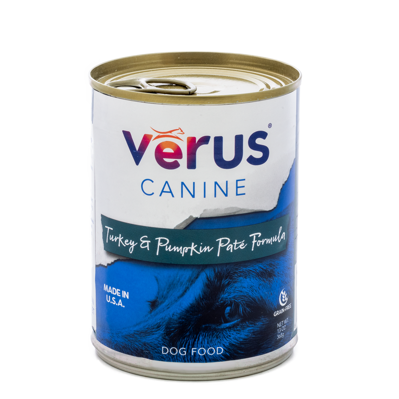 Verus Canine Grain Free Turkey & Pumpkin Pate Formula Cans