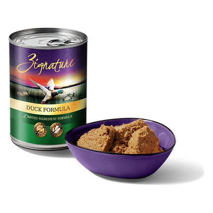 ZIGNATURE DUCK GRAIN FREE LIMITED INGREDIENT DOG FOOD CANS 12OZ (12 COUNT)