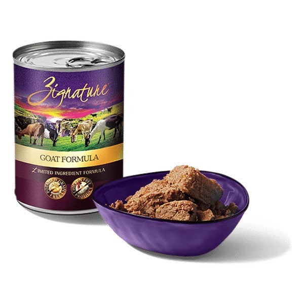 ZIGNATURE GOAT GRAIN FREE LIMITED INGREDIENT DOG FOOD CANS 12OZ (12 COUNT)