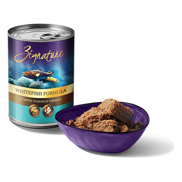 ZIGNATURE WHITEFISH GRAIN FREE LIMITED INGREDIENT DOG FOOD CANS 12OZ (12 COUNT)