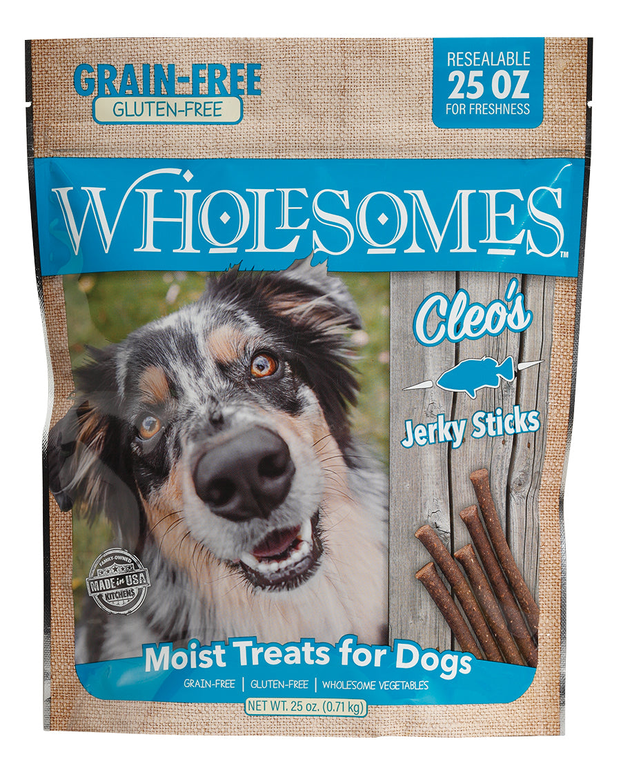 Wholesomes Cleo s Jerky Stricks Grain Free Dog Treat 25oz Petbowlz