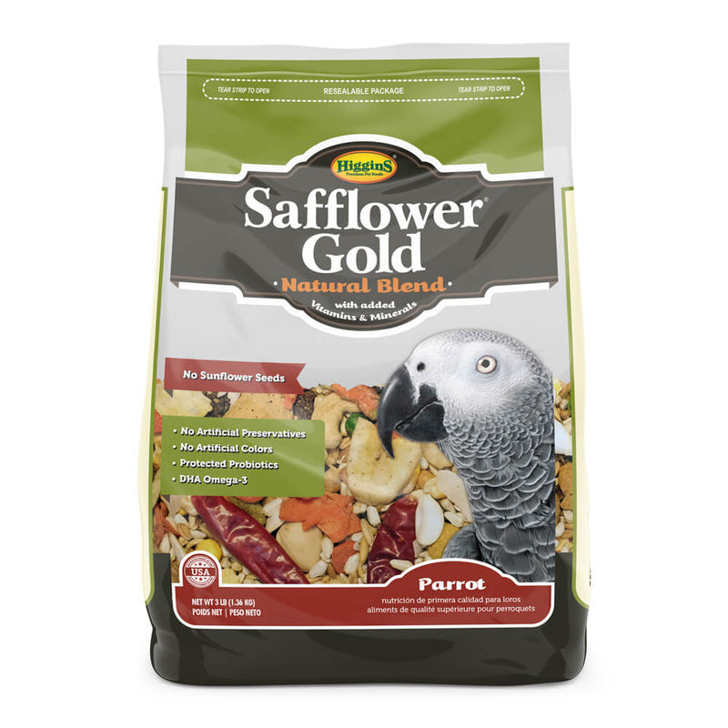 Higgins Bird Food Safflower Gold Parrot