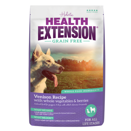 Health Extension Grain Free Venison Recipe Dog Food
