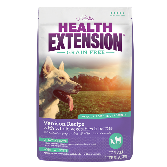 Health Extension Grain Free Venison Recipe Dog Food