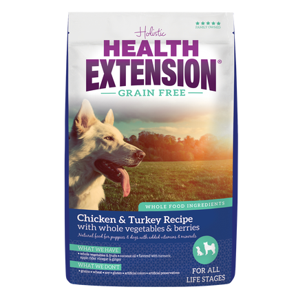 Health Extension Grain Free Chicken & Turkey Recipe Dog Food